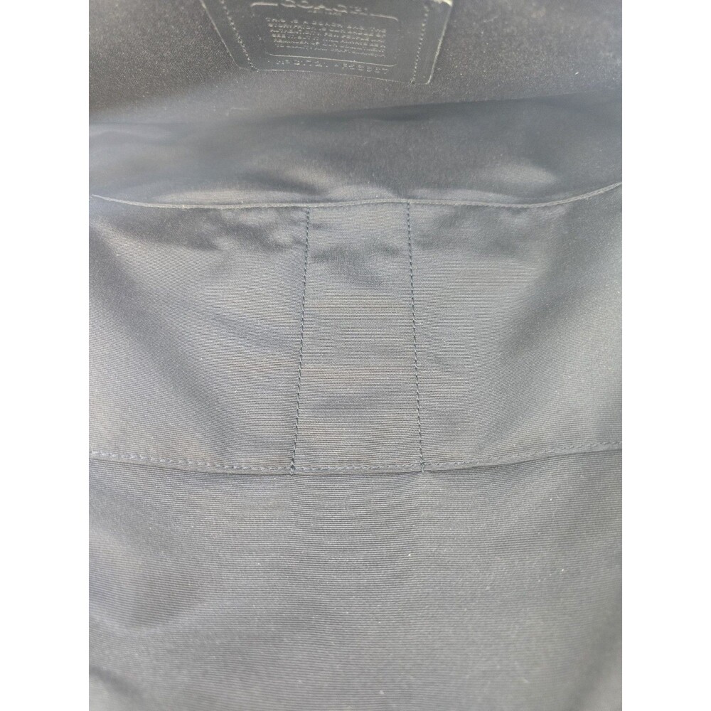 COACH MENS/UNISEX BOND BACKPACK PEBBLE LEATHER MIDNIGHT BLUE/BLACK NWOT - Picture 7 of 9